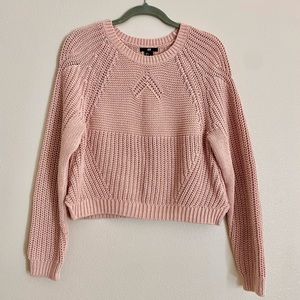 H&M Cropped Cable Knit Sweater